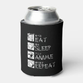 Eat Sleep Anime Repeat Gift Idea Cosplayer Dosenkühler (Kanne Vorderseite)