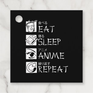 Eat Sleep Anime Repeat Gift Idea Cosplayer Geschenkanhänger