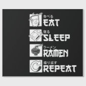 Eat Sleep Anime Repeat Gift Idea Cosplayer Geschenkpapier (Flach)