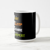 Eat Sleep Anime Repeat Gift Idea Cosplayer Kaffeetasse (VorderseiteRechts)