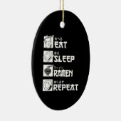 Eat Sleep Anime Repeat Gift Idea Cosplayer Keramik Ornament (Rechts)