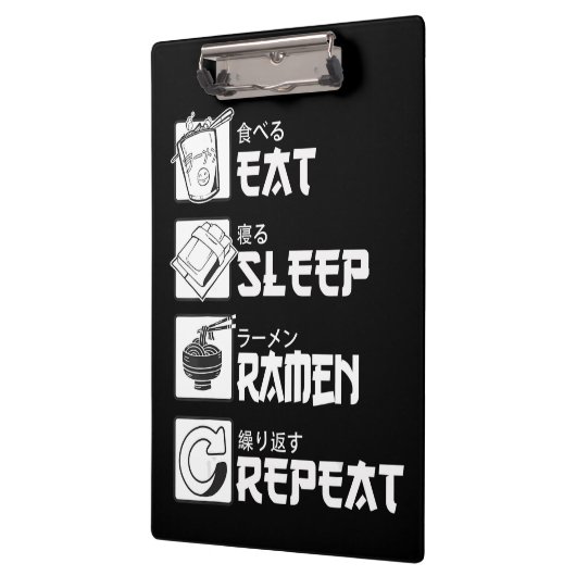 Eat Sleep Anime Repeat Gift Idea Cosplayer Klemmbrett (Links)