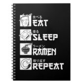 Eat Sleep Anime Repeat Gift Idea Cosplayer Notizblock (Vorderseite)