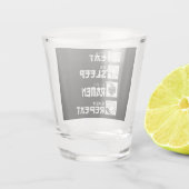 Eat Sleep Anime Repeat Gift Idea Cosplayer Schnapsglas (Rückseite)