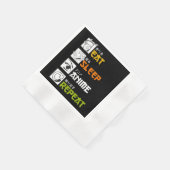 Eat Sleep Anime Repeat Gift Idea Cosplayer Serviette (Ecke)