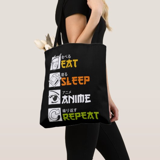 Eat Sleep Anime Repeat Gift Idea Cosplayer Tasche (Von Nahem)