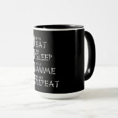 Eat Sleep Anime Repeat Gift Idea Cosplayer Tasse (VorderseiteRechts)
