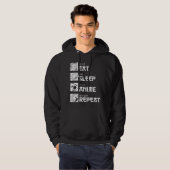 Eat Sleep Anime Repeat Hoodie (Vorne ganz)
