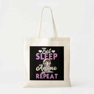 Eat Sleep Anime Wiederholung Geschenk Cosplayer Tragetasche