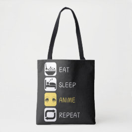 Eat Sleep Anime Wiederholung Tasche