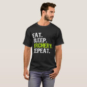 Eat Sleep Archery Archer Bowman Funny Cool T-Shirt (Vorne ganz)
