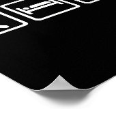 Eat Sleep Badminton Poster (Ecke)