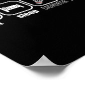 Eat, Sleep, Badminton, Repeat - Funny Badminton Pl Poster (Ecke)