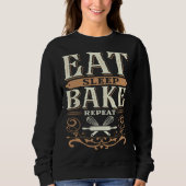 Eat Sleep Bake Repeat Sweatshirt (Vorderseite)