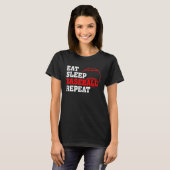 Eat Sleep Baseball Repeat Baseball Player  Basebal T-Shirt (Vorne ganz)