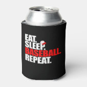 Eat Sleep Baseball Repeat Catcher Pitcher Baseball Dosenkühler (Kanne Vorderseite)