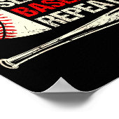 Eat Sleep Baseball Repeat Funny Baseball Player  Poster (Ecke)