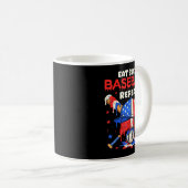 Eat Sleep Baseball Repeat Funny Ice Cream Drip Cro Kaffeetasse (VorderseiteRechts)
