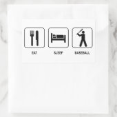 Eat Sleep Baseball Sticker (Tasche)