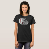 Eat Sleep Baseball Wiederholung Baseball Player Ba T-Shirt (Vorne ganz)