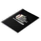 Eat Sleep Baseball Wiederholung Funny Baseball Pla Notizblock (Linke Seite)