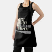 Eat Sleep Baseball Wiederholung Funny Baseball Pla Schürze (InSitu)