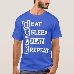 Eat Sleep Baseball Wiederholung Funny Baseball Pla T-Shirt