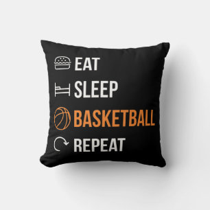 Eat Sleep Basketball Repeat Basketball Kissen