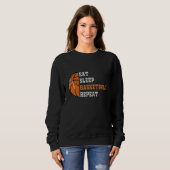 Eat Sleep Basketball Repeat basketball player Men  Sweatshirt (Vorne ganz)