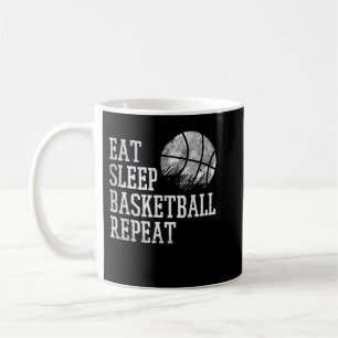 Eat Sleep Basketball Repeat Coach Player Men Women Kaffeetasse