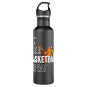 Eat Sleep Basketball Repeat Funny Tee für Basketba Edelstahlflasche (Vorderseite)