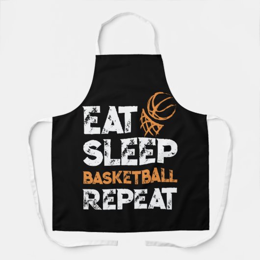 Eat Sleep Basketball Repeat Gift Dunk Schürze (Vorderseite)