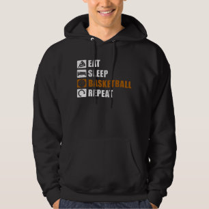 Eat Sleep Basketball Spieler Geschenk-Idee Hoodie