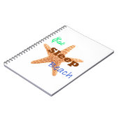 Eat Sleep Beach - Notebook Notizblock (Linke Seite)