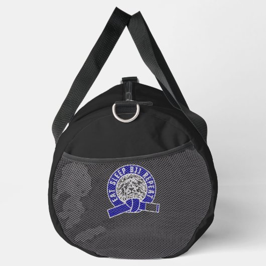 Eat Sleep BJJ Repeat - Blue Belt "Customizable" Duffle Bag (Rechts)