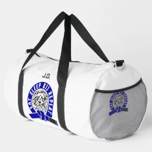 Eat Sleep BJJ Repeat - Blue Belt "Customizable" Duffle Bag