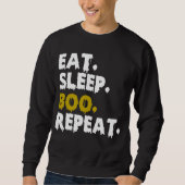 Eat Sleep Boo Repeat - Funny Halloween 2022 Sweatshirt (Vorderseite)