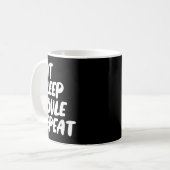 Eat Sleep Boule Repeat Saying Funny Petanque Boule Kaffeetasse (Vorderseite Links)