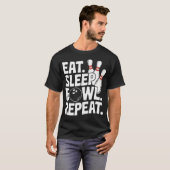 Eat Sleep Bowl T-Shirt (Vorne ganz)