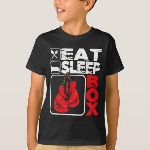 Eat Sleep Box - Boxsportler Fitnessstudio Boxer Ki T-Shirt