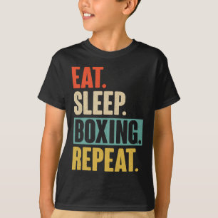 Eat Sleep Boxen Repeat - Lustiges Retro Vintage Bo T-Shirt