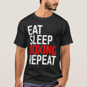 Eat Sleep Boxing Wiederholen Funny Boxer Shirt