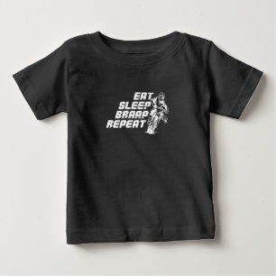 Eat Sleep Braap Repeat Für Motocross Baby T-shirt