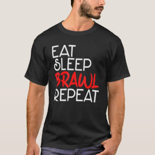 Eat Sleep Brawl Wiederholen Gamer Game Kinder Sta T-Shirt