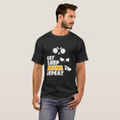 Eat Sleep Brawl Wiederholen Gamer Mobile Game Braw T-Shirt (Vorne ganz)