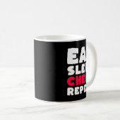 Eat Sleep Cheat Repeat Funny Cheating Cheater  Kaffeetasse (VorderseiteRechts)
