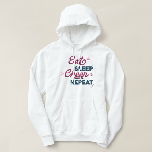 Eat Sleep Cheer Repeat_022 Hoodie (Design vorne)