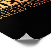 Eat Sleep Cheer Repeat Cheerleader Sport turnen Poster (Ecke)