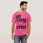 Eat Sleep Cheer Repeat Cheerleading Cheerleader Gy T-Shirt (Vorne ganz)