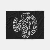 Eat Sleep Cheer Wiederholen fröhliche Design Ideen Fleecedecke (Vorderseite (Horizontal))
